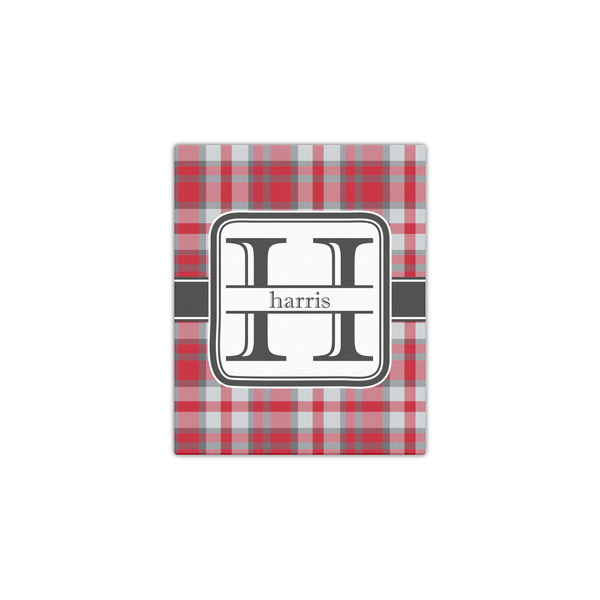 Red & Gray Plaid 11x14 - Canvas Print - Front View