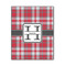 Red & Gray Plaid Wood Print - 11x14 (Personalized)
