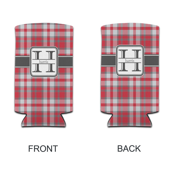 Red & Gray Plaid 12oz Tall Can Sleeve - APPROVAL
