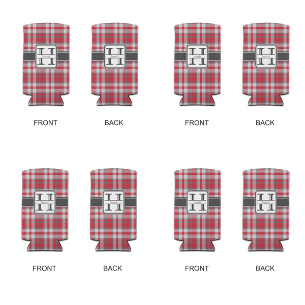 Red & Gray Plaid 12oz Tall Can Sleeve - Set of 4 - APPROVAL