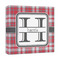 Red & Gray Plaid Canvas Print - 12x12 (Personalized)