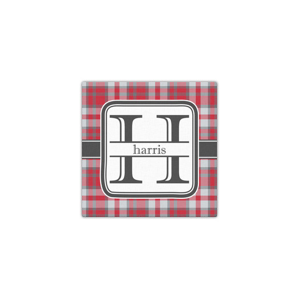 Red & Gray Plaid 12x12 - Canvas Print - Front View