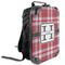 Red & Gray Plaid 13" Hard Shell Backpacks - ANGLE VIEW
