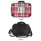 Red & Gray Plaid 15" Hard Shell Briefcase - APPROVAL