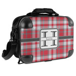 Red & Gray Plaid Hard Shell Briefcase - 15" (Personalized)