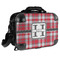 Red & Gray Plaid 15" Hard Shell Briefcase - FRONT