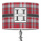Red & Gray Plaid Drum Lamp Shade (Personalized)