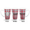 Red & Gray Plaid 16 Oz Latte Mug - Approval