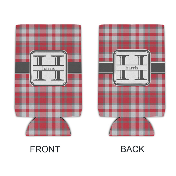 Red & Gray Plaid 16oz Can Sleeve - APPROVAL