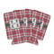 Red & Gray Plaid 16oz Can Sleeve - Set of 4 - MAIN