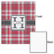 Red & Gray Plaid 16x20 - Matte Poster - Front & Back