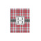 Red & Gray Plaid 16x20 - Matte Poster - Front View