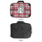 Red & Gray Plaid 18" Laptop Briefcase - APPROVAL