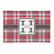 Red & Gray Plaid 2'x3' Indoor Area Rugs - Main