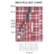 Red & Gray Plaid 2'x3' Indoor Area Rugs - Size Chart