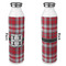 Red & Gray Plaid 20oz Water Bottles - Full Print - Approval