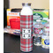 Red & Gray Plaid 20oz Water Bottles - Full Print - In Context