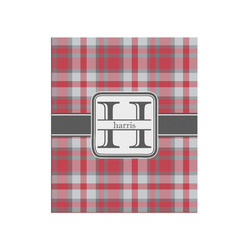 Red & Gray Plaid Poster - Matte - 20x24 (Personalized)
