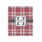 Red & Gray Plaid Poster - Matte - 20x24 (Personalized)