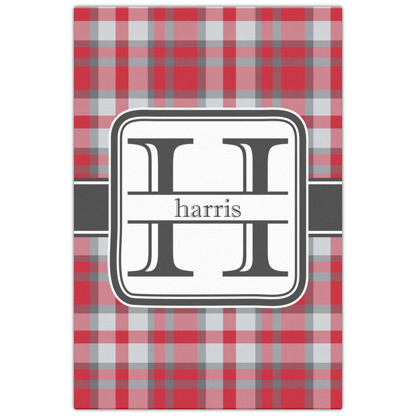 Red & Gray Plaid 20x30 - Canvas Print - Front View