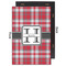 Red & Gray Plaid 20x30 Wood Print - Front & Back View
