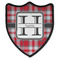 Red & Gray Plaid 3 Point Shield