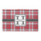 Red & Gray Plaid 3'x5' Indoor Area Rugs - Main