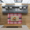 Red & Gray Plaid 5'x7' Indoor Area Rugs - IN CONTEXT