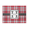 Red & Gray Plaid 5'x7' Indoor Area Rugs - Main