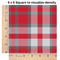 Red & Gray Plaid 6x6 Swatch of Fabric