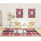 Red & Gray Plaid 8'x10' Indoor Area Rugs - IN CONTEXT