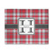 Red & Gray Plaid 8' x 10' Indoor Area Rug (Personalized)