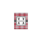 Red & Gray Plaid Canvas Print - 8x10 (Personalized)