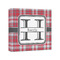 Red & Gray Plaid Canvas Print - 8x8 (Personalized)