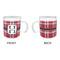 Red & Gray Plaid Acrylic Kids Mug (Personalized) - APPROVAL