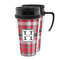 Red & Gray Plaid Acrylic Travel Mug (Personalized)