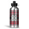 Red & Gray Plaid Aluminum Water Bottle