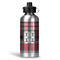 Red & Gray Plaid Water Bottles - 20 oz - Aluminum (Personalized)