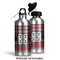 Red & Gray Plaid Aluminum Water Bottle - Alternate lid options