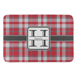 Red & Gray Plaid Anti-Fatigue Kitchen Mat (Personalized)