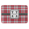 Red & Gray Plaid Anti-Fatigue Kitchen Mat (Personalized)