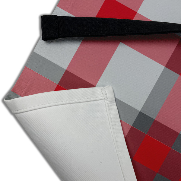 Red & Gray Plaid Apron - (Detail)
