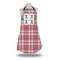 Red & Gray Plaid Apron w/ Name and Initial