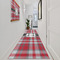 Red & Gray Plaid Area Rug Sizes - In Context (vertical)