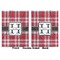 Red & Gray Plaid Baby Blanket (Double Sided - Printed Front and Back)