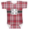 Red & Gray Plaid Baby Bodysuit (Personalized)