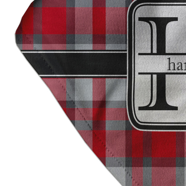 Red & Gray Plaid Bandana Detail