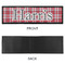 Red & Gray Plaid Bar Mat - Large - APPROVAL