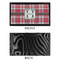 Red & Gray Plaid Bar Mat - Small - APPROVAL