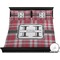 Red & Gray Plaid Bedding Set (King) - Duvet